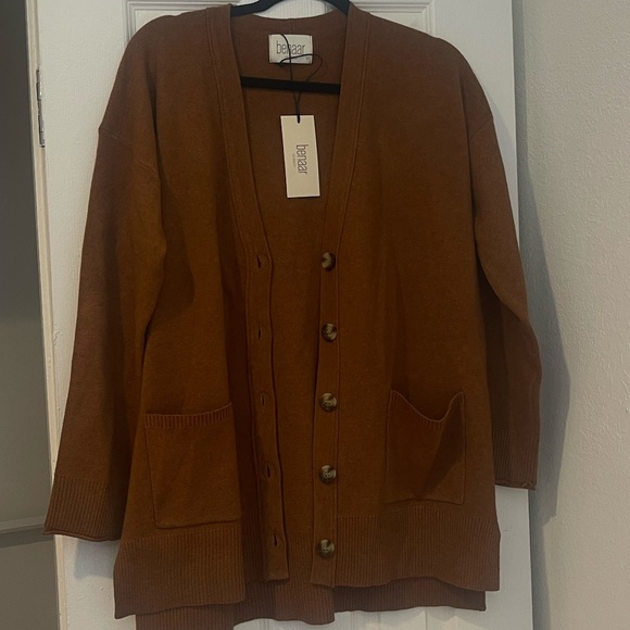 Benaar LA - Rust Orange Cardigan - Picture 2 of 5